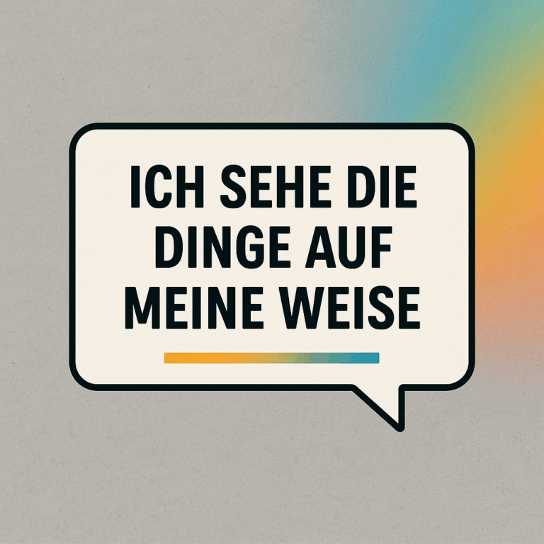 Mehr über den Artikel erfahren Meine Sicht der Dinge – ganz offen gesagt 😊